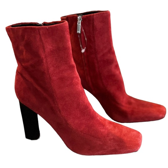 Marc Fisher Shoes - Marc Fisher suede leather boots. Chunky block heels Size 12m 3.5” heel